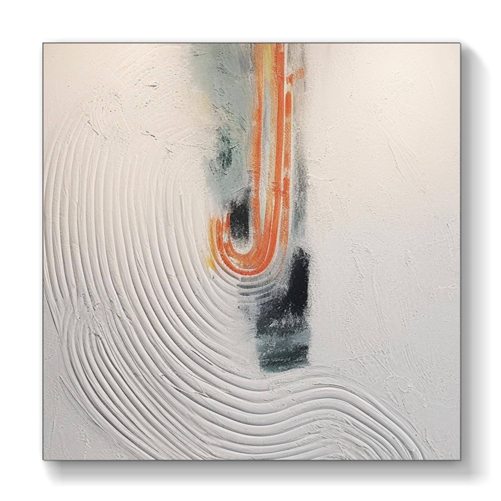 3Dテクスチャーアート 60×120cm 油絵風 ホワイト Amazon.com: White 3D textured wall art,white minimalist abstract